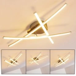 Hofstein Deneb Deckenleuchte LED Nickel-Matt, 3-flammig