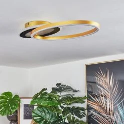 Hofstein Deroche Deckenleuchte LED Schwarz, Gold, 1-flammig 23 Hofstein Deroche Deckenleuchte LED Schwarz, Gold, 1-flammig -LED Leuchten Verkäufe 2022 deroche deckenleuchte h3561294 11