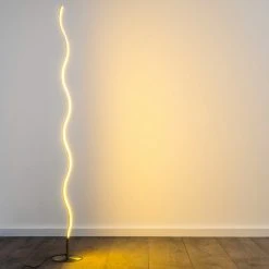 Hofstein Dillon Stehlampe LED Nickel-Matt, 1-flammig -LED Leuchten Verkäufe 2022 dillon stehlampe h3000588 12