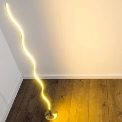 Hofstein Dillon Stehlampe LED Nickel-Matt, 1-flammig -LED Leuchten Verkäufe 2022 dillon stehlampe h3000588 15