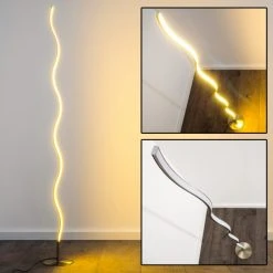 Hofstein Dillon Stehlampe LED Nickel-Matt, 1-flammig -LED Leuchten Verkäufe 2022 dillon stehlampe h3000588 2