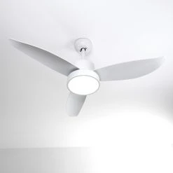 Hofstein Doha Deckenventilator LED Wei&szlig;, 1-flammig, Fernbedienung -LED Leuchten Verkäufe 2022 doha deckenventilator h3325537 7