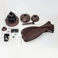 Hofstein Doha Deckenventilator LED Braun, 1-flammig, Fernbedienung -LED Leuchten Verkäufe 2022 doha deckenventilator h3370612 16