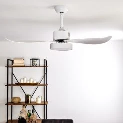 Hofstein Doha Deckenventilator LED Wei&szlig;, 1-flammig, Fernbedienung -LED Leuchten Verkäufe 2022 doha deckenventilator h3372746 16