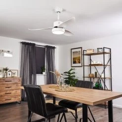 Hofstein Doha Deckenventilator LED Wei&szlig;, 1-flammig, Fernbedienung -LED Leuchten Verkäufe 2022 doha deckenventilator h3372746 6