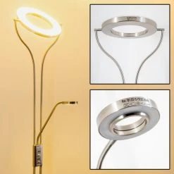 Hofstein Donna Deckenfluter LED Nickel-Matt, 1-flammig -LED Leuchten Verkäufe 2022 donna deckenfluter h166148 22