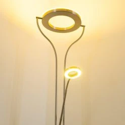 Hofstein Donna Deckenfluter LED Nickel-Matt, 1-flammig -LED Leuchten Verkäufe 2022 donna deckenfluter h166148 24