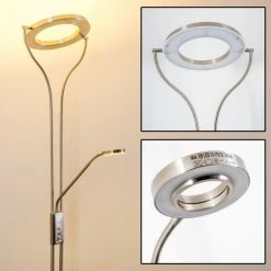 Hofstein Donna Deckenfluter LED Nickel-Matt, 1-flammig -LED Leuchten Verkäufe 2022 donna deckenfluter h166148 9