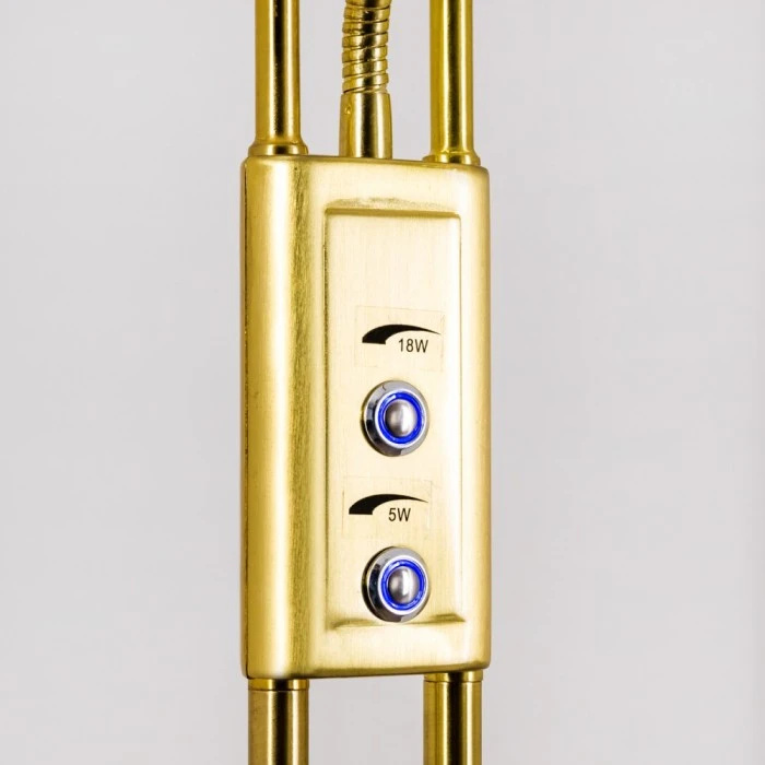 Hofstein Donna Deckenfluter LED Messing, 2-flammig 12 Hofstein Donna Deckenfluter LED Messing, 2-flammig – Bild 12