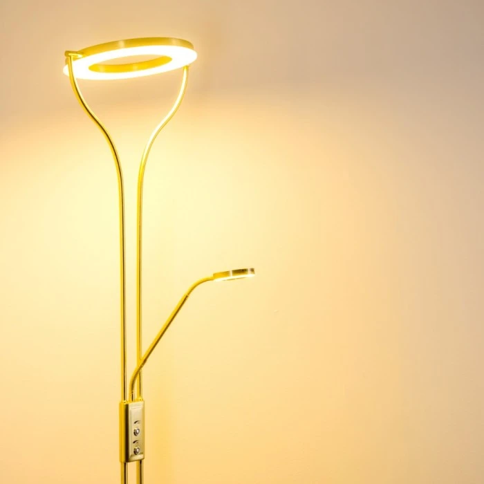 Hofstein Donna Deckenfluter LED Messing, 2-flammig 20 Hofstein Donna Deckenfluter LED Messing, 2-flammig – Bild 20