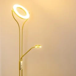 Hofstein Donna Deckenfluter LED Messing, 2-flammig 45 Hofstein Donna Deckenfluter LED Messing, 2-flammig -LED Leuchten Verkäufe 2022 donna deckenfluter h166155 20