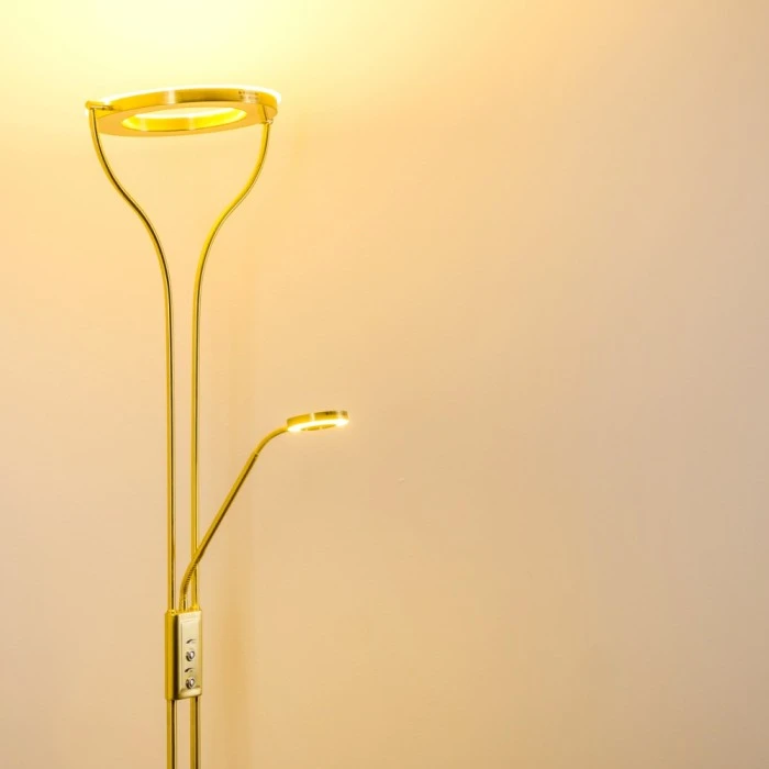 Hofstein Donna Deckenfluter LED Messing, 2-flammig 22 Hofstein Donna Deckenfluter LED Messing, 2-flammig – Bild 22