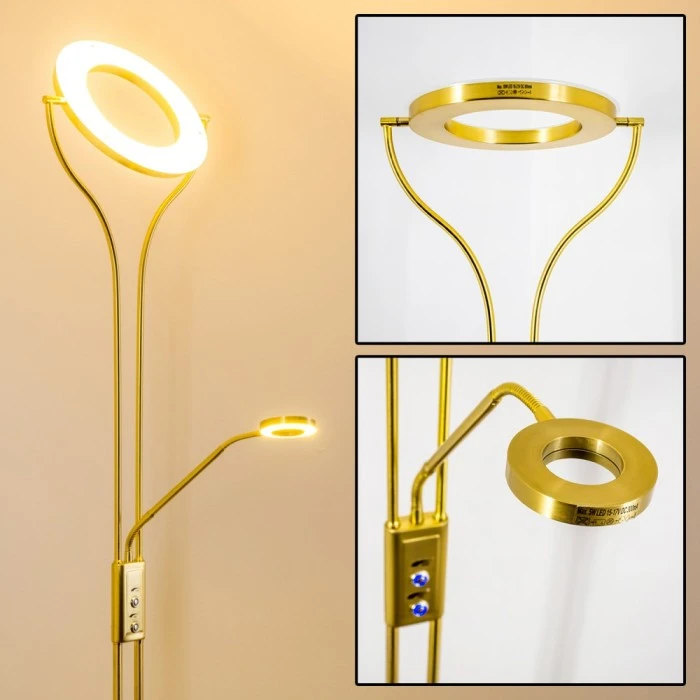 Hofstein Donna Deckenfluter LED Messing, 2-flammig 25 Hofstein Donna Deckenfluter LED Messing, 2-flammig – Bild 25