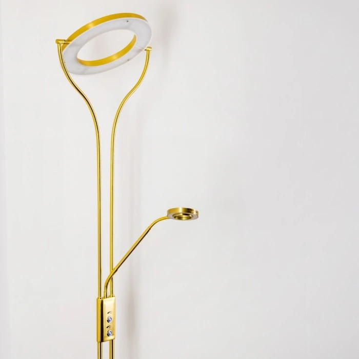 Hofstein Donna Deckenfluter LED Messing, 2-flammig 7 Hofstein Donna Deckenfluter LED Messing, 2-flammig – Bild 7