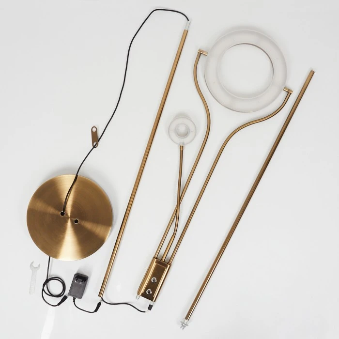 Hofstein Donna Deckenfluter LED Altmessing, 2-flammig 5 Hofstein Donna Deckenfluter LED Altmessing, 2-flammig – Bild 5