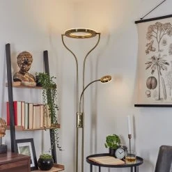 Hofstein Donna Deckenfluter LED Messing, 2-flammig -LED Leuchten Verkäufe 2022 donna deckenfluter h3551929 10