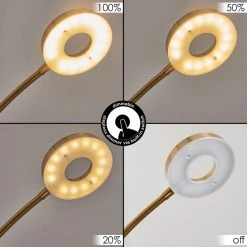 Hofstein Donna Deckenfluter LED Messing, 2-flammig -LED Leuchten Verkäufe 2022 donna deckenfluter h3551929 2