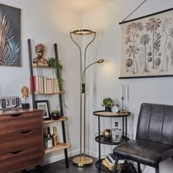 Hofstein Donna Deckenfluter LED Messing, 2-flammig -LED Leuchten Verkäufe 2022 donna deckenfluter h3551929 8