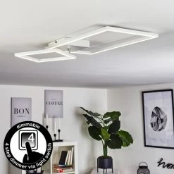 Hofstein Doyon Deckenleuchte LED Wei&szlig;, 1-flammig