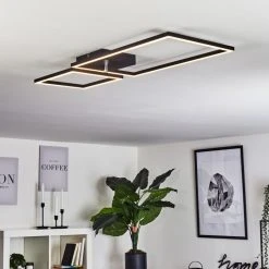 Hofstein Doyon Deckenleuchte LED Schwarz, 1-flammig -LED Leuchten Verkäufe 2022 doyon deckenleuchte h3457092 6