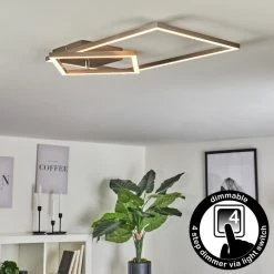 Hofstein Doyon Deckenleuchte LED Nickel-Matt, 1-flammig