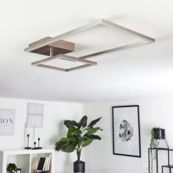 Hofstein Doyon Deckenleuchte LED Nickel-Matt, 1-flammig -LED Leuchten Verkäufe 2022 doyon deckenleuchte h3459133 11