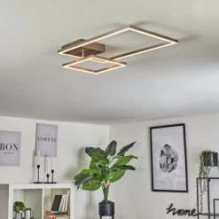 Hofstein Doyon Deckenleuchte LED Nickel-Matt, 1-flammig -LED Leuchten Verkäufe 2022 doyon deckenleuchte h3459133 8