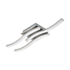 Eglo Leuchten EGLO CABEZAS Deckenleuchte LED Nickel-Matt, Weiß, 3-flammig