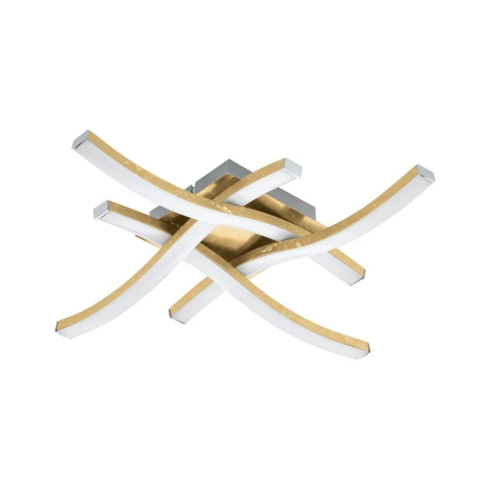 Eglo Leuchten EGLO CABEZAS Deckenleuchte LED Weiß, Gold, 4-flammig 1 Eglo Leuchten EGLO CABEZAS Deckenleuchte LED Weiß, Gold, 4-flammig