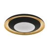 Eglo Leuchten EGLO CANICOSA Deckenleuchte LED Schwarz, Gold, 1-flammig, Fernbedienung