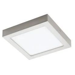 Hofstein Eglo FUEVA Deckenleuchte LED Nickel-Matt, 1-flammig