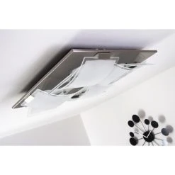 Eglo Leuchten Eglo GUADIANO Deckenleuchte LED Nickel-Matt, 4-flammig 39 Eglo Leuchten Eglo GUADIANO Deckenleuchte LED Nickel-Matt, 4-flammig -LED Leuchten Verkäufe 2022 eglo guadiano deckenleuchte 93398 12