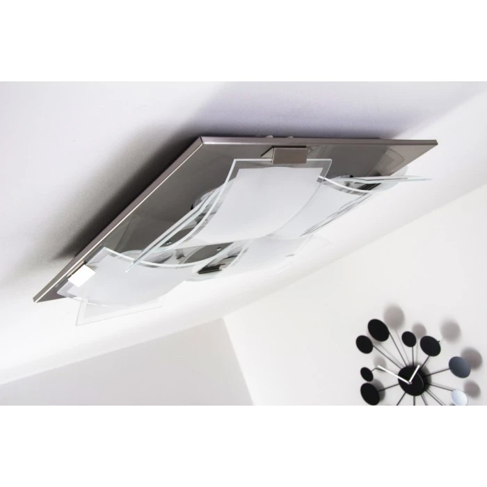 Eglo Leuchten Eglo GUADIANO Deckenleuchte LED Nickel-Matt, 4-flammig 13 Eglo Leuchten Eglo GUADIANO Deckenleuchte LED Nickel-Matt, 4-flammig – Bild 13