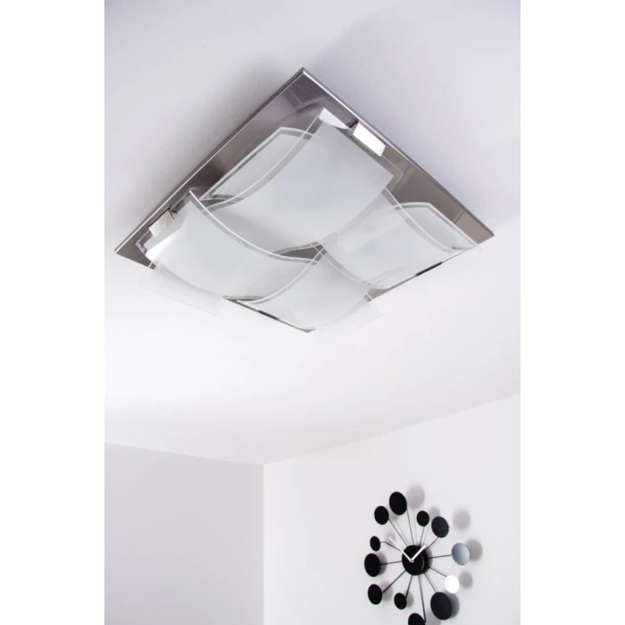 Eglo Leuchten Eglo GUADIANO Deckenleuchte LED Nickel-Matt, 4-flammig 17 Eglo Leuchten Eglo GUADIANO Deckenleuchte LED Nickel-Matt, 4-flammig – Bild 17