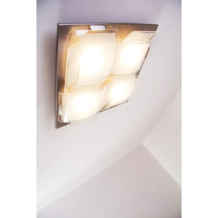 Eglo Leuchten Eglo GUADIANO Deckenleuchte LED Nickel-Matt, 4-flammig 18 Eglo Leuchten Eglo GUADIANO Deckenleuchte LED Nickel-Matt, 4-flammig – Bild 18