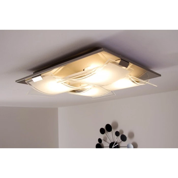 Eglo Leuchten Eglo GUADIANO Deckenleuchte LED Nickel-Matt, 4-flammig 21 Eglo Leuchten Eglo GUADIANO Deckenleuchte LED Nickel-Matt, 4-flammig – Bild 21