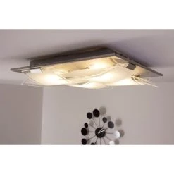 Eglo Leuchten Eglo GUADIANO Deckenleuchte LED Nickel-Matt, 4-flammig 51 Eglo Leuchten Eglo GUADIANO Deckenleuchte LED Nickel-Matt, 4-flammig -LED Leuchten Verkäufe 2022 eglo guadiano deckenleuchte 93398 24