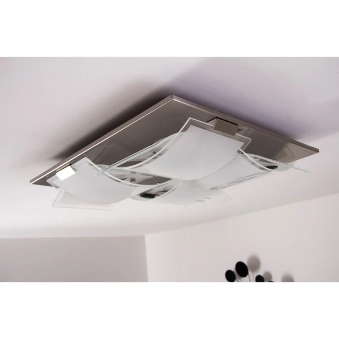 Eglo Leuchten Eglo GUADIANO Deckenleuchte LED Nickel-Matt, 4-flammig 26 Eglo Leuchten Eglo GUADIANO Deckenleuchte LED Nickel-Matt, 4-flammig – Bild 26