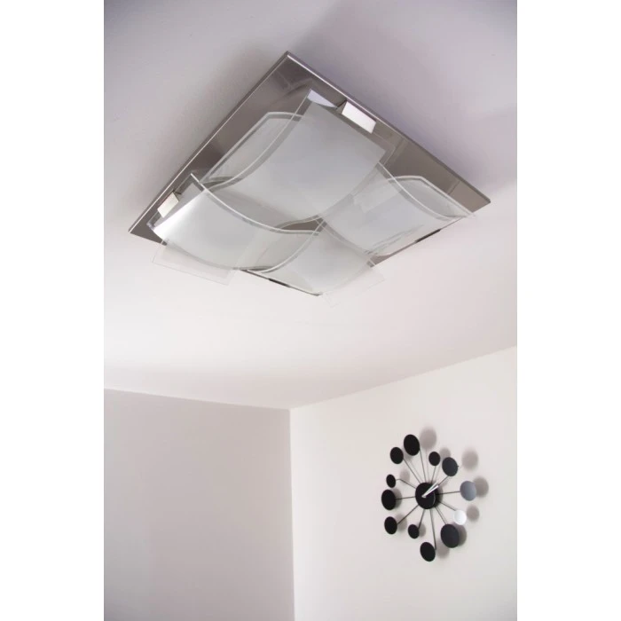 Eglo Leuchten Eglo GUADIANO Deckenleuchte LED Nickel-Matt, 4-flammig 27 Eglo Leuchten Eglo GUADIANO Deckenleuchte LED Nickel-Matt, 4-flammig – Bild 27