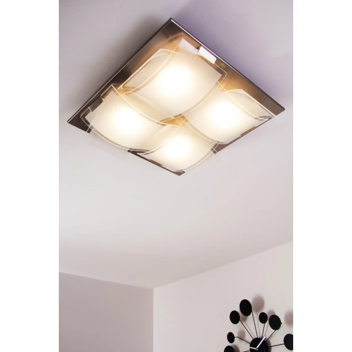 Eglo Leuchten Eglo GUADIANO Deckenleuchte LED Nickel-Matt, 4-flammig 8 Eglo Leuchten Eglo GUADIANO Deckenleuchte LED Nickel-Matt, 4-flammig – Bild 8