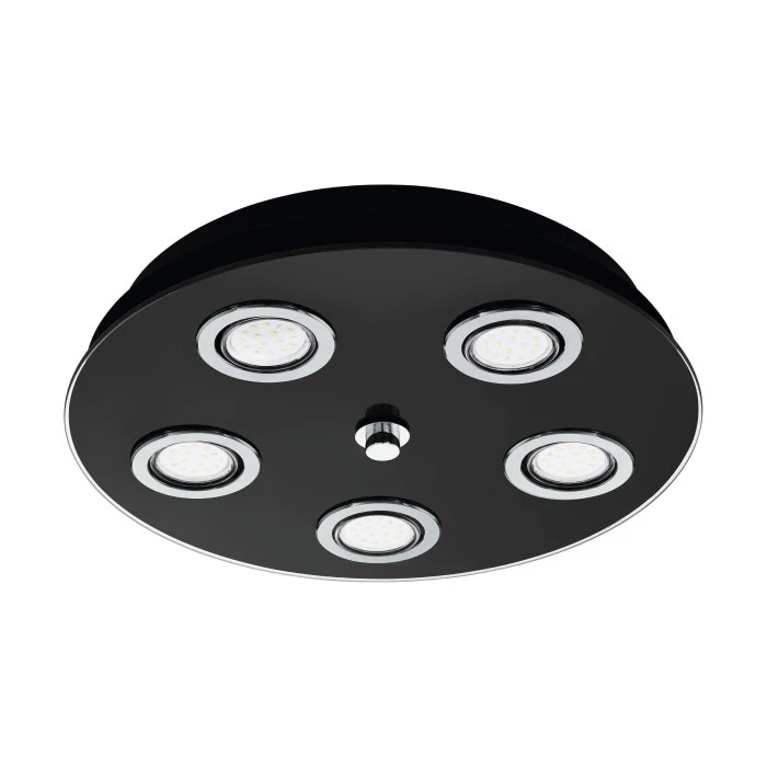 Eglo Leuchten GRATTINO Deckenleuchte LED Schwarz, 5-flammig 1 Eglo Leuchten GRATTINO Deckenleuchte LED Schwarz, 5-flammig