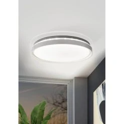 Eglo Leuchten ISCUANDE Deckenleuchte LED Weiß, 1-flammig, Fernbedienung