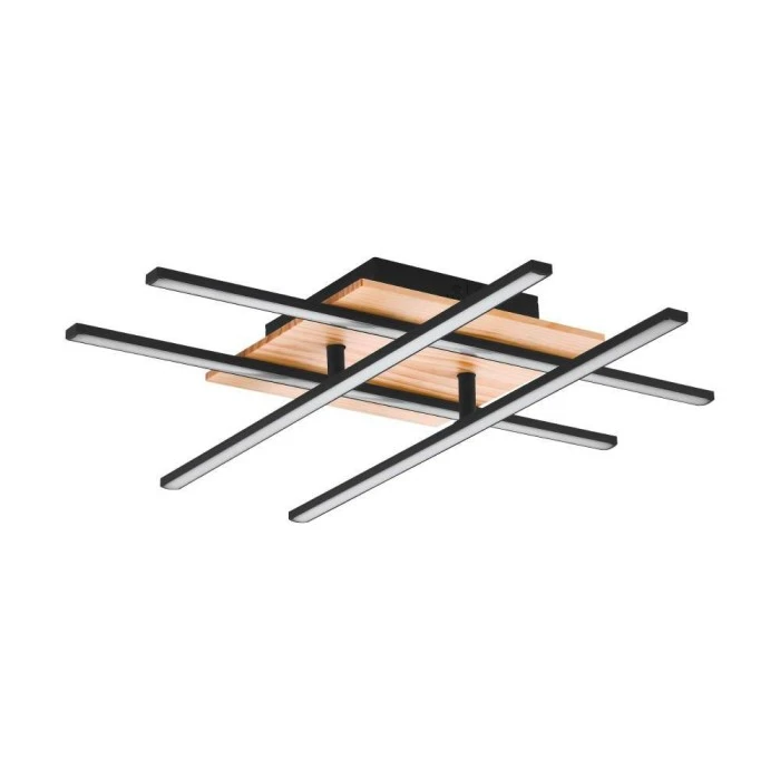 Eglo Leuchten MARINELLO Deckenleuchte LED Schwarz, Braun, 1-flammig 1 Eglo Leuchten MARINELLO Deckenleuchte LED Schwarz, Braun, 1-flammig