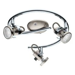 Hofstein Eglo Leuchten TUKON Deckenleuchte LED Nickel-Matt, Chrom, 3-flammig