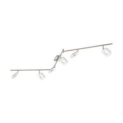 Eglo Leuchten Eglo LITAGO CRYSTAL Spot LED Nickel-Matt, Kristalloptik, 6-flammig