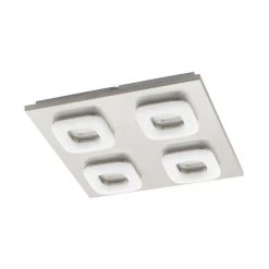 Eglo Leuchten Eglo LITAGO Deckenleuchte LED Nickel-Matt, 4-flammig