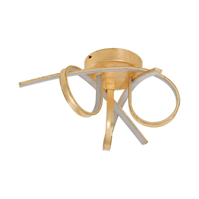 Eglo Leuchten Eglo MIRAFLORES Deckenleuchte LED Gold, 3-flammig 1 Eglo Leuchten Eglo MIRAFLORES Deckenleuchte LED Gold, 3-flammig