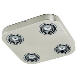Eglo Leuchten Eglo Montale Deckenleuchte LED Nickel-Matt, 4-flammig