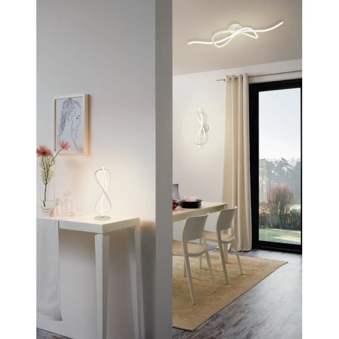 Eglo Leuchten Eglo NOVAFELTRIA Deckenleuchte LED Nickel-Matt, 1-flammig 2 Eglo Leuchten Eglo NOVAFELTRIA Deckenleuchte LED Nickel-Matt, 1-flammig – Bild 2