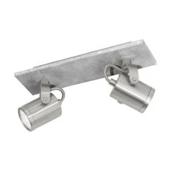 Eglo Leuchten Eglo PRACETA Deckenspot LED Nickel-Matt, Grau, 2-flammig